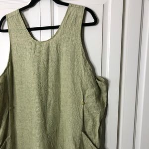 flax dress plus size linen size 2x